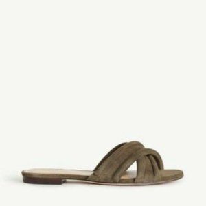 Ann Taylor Gretel Suede Slides 8.5
